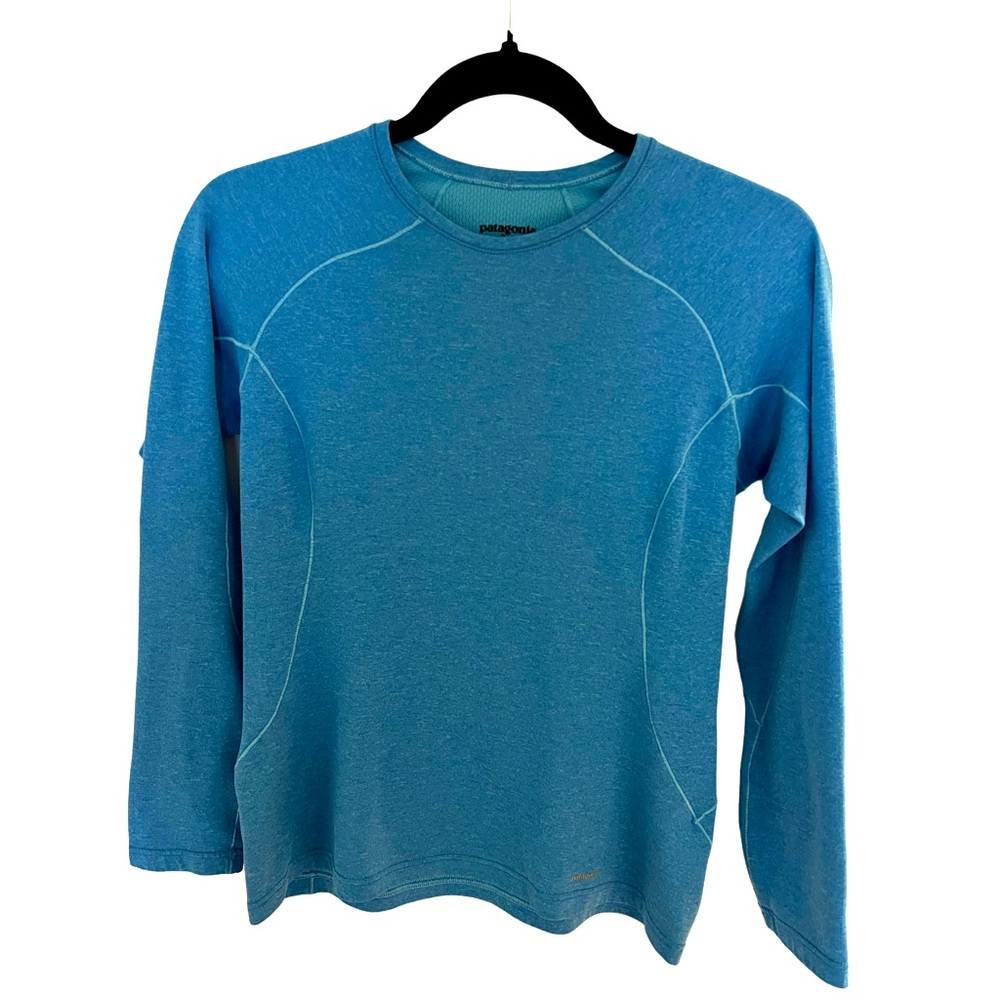 Patagonia Blue Capilene 3 Midweight Long Sleeve Shirt